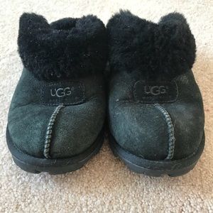 Black Ugg coquette slippers